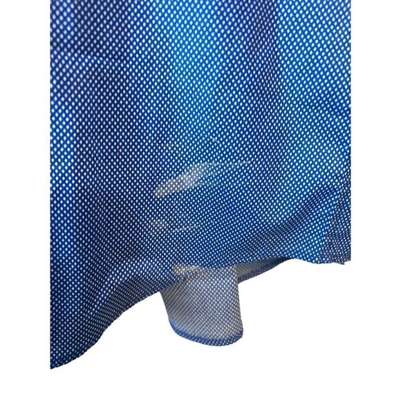 Jones New York Men's Blue Polka Dot Stretch Button-Up Shirt Size Medium - Picture 3 of 8